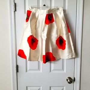 Chic Wish poppy flower skirt